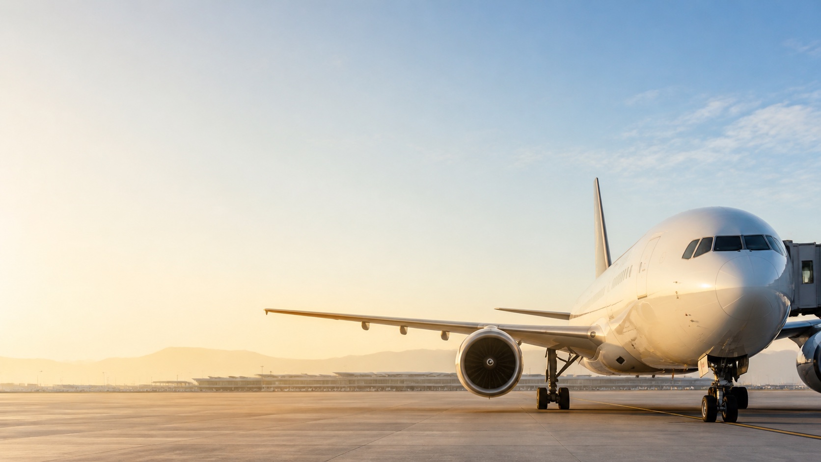 Passenger aircraft ready for departure