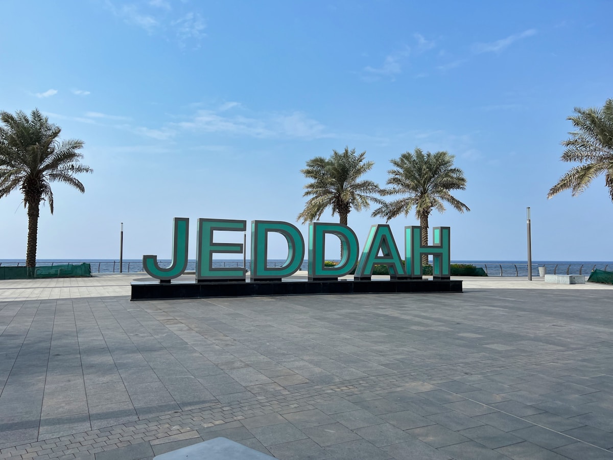 Jeddah Corniche beside the Red Sea